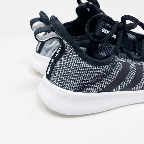 Adidas Womens 6 Black Gray Cloudfoam Pure 2.0 Running Shoes Sneakers Athletic - Picture 3 of 11